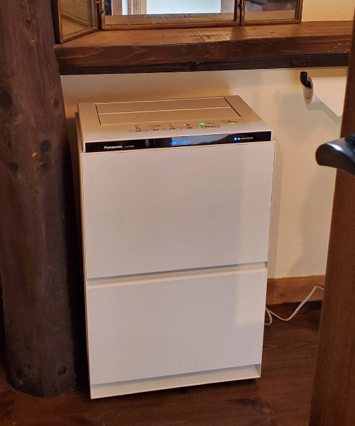 空気清浄機を複数台設置しています